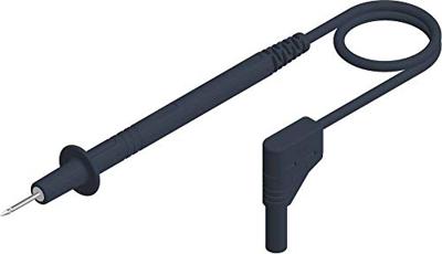 SKS Hirschmann PL 2700 S W sw Meetsnoer Testpunt 4mm-stekker 1.00 m Zwart 1 stuk(s)
