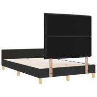 Bedframe met hoofdeinde Zwart 120 x 190 cm Stof - thumbnail