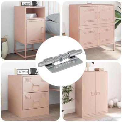 VidaXL Latch 12 pcs zilver 46 x 17 x 1,2 mm staal VidaXL Latch 12 pcs zilver 46 x 17 x 1,2 mm staal