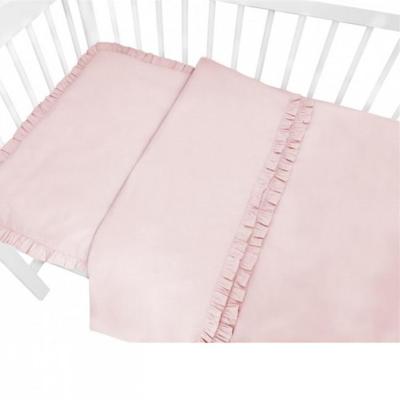 Peuter Dekbedovertrek Royal Ruches Roze 120 x 150 cm