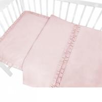 Peuter Dekbedovertrek Royal Ruches Roze 120 x 150 cm - thumbnail