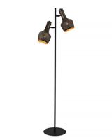 Freelight Vloerlamp Fueco 2 lichts H 160 cm bruin zwart - thumbnail