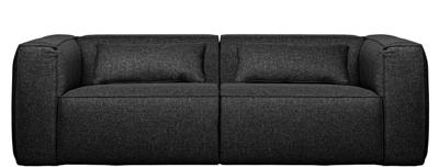 WOOOD Bank 'Bean' 3,5-zits, kleur Donkergrijs