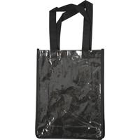 Creativ Company Tas met plastic voorkant, afm 30x23x7 cm, zwart, 1 stuk - thumbnail