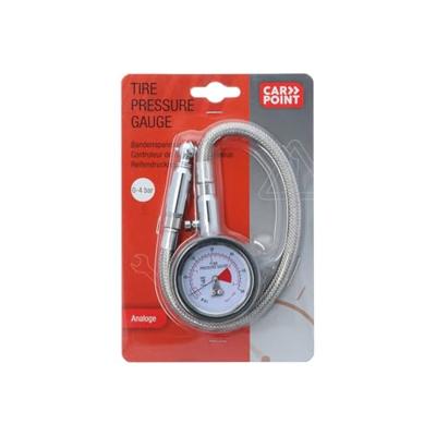 Carpoint Professionele bandenspanningsmeter analoog zilver/zwart