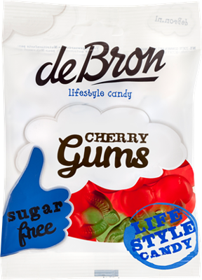 De Bron Suikervrije Cherry Gums De Bron Suikervrije Cherry Gums