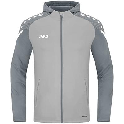 JAKO 6822 Jas Met Kap Performance - Zachtgrijs/Steengrijs - 4XL