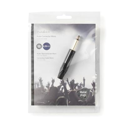 Nedis 6,35 mm Audioconnector | Male | Soldeer | 6.0 mm | 1 stuks - COTP23900BK COTP23900BK Nedis 6,35 mm Audioconnector | Male | Soldeer | 6.0 mm | 1 stuks - COTP23900BK COTP23900BK