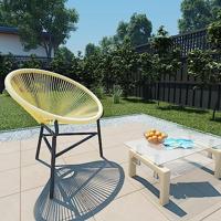 VidaXL Tuinstoel acapulco poly rattan beige - thumbnail