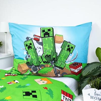 Minecraft Dekbedovertrek Outdoor Mobs- 140 x 200 cm - Katoen Minecraft Dekbedovertrek Outdoor Mobs- 140 x 200 cm - Katoen