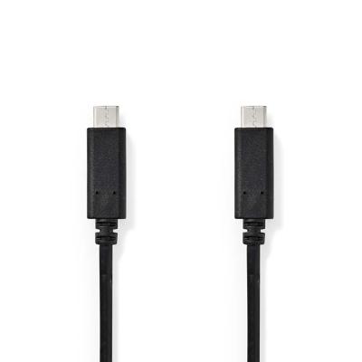 USB 3.1-Kabel (Gen1) | Type-C Male - Type-C Male | 1,0 m | Zwart USB 3.1-Kabel (Gen1) | Type-C Male - Type-C Male | 1,0 m | Zwart