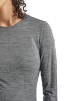 Icebreaker Merino 200 Oasis LS Crewe Thermoshirt Dames Gritstone Hthr-013 XL - thumbnail