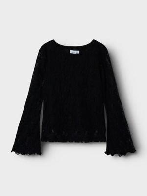 Name it zomer top meisjes - zwart - Nkftepine