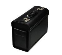 Alassio Pilotenkoffer Genova Imitatieleer Zwart - thumbnail