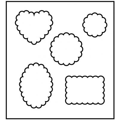 Creativ Company Snijmal, vorm met ronde randen, afm 14x15,25 cm, dikte 15 mm, 1 stuk