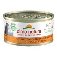 Almo Nature HFC Natural kattenvoer kip & tonijn 70g - thumbnail