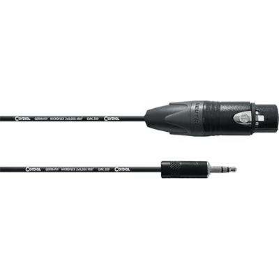 Cordial CPM1.5FW-UNB verloopkabel 1x XLR female naar 1x mini jack stereo 1.5m