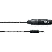 Cordial CPM1.5FW-UNB verloopkabel 1x XLR female naar 1x mini jack stereo 1.5m - thumbnail
