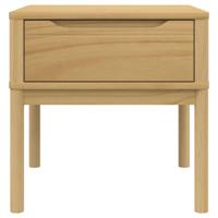 Lamptafel FLORO 55x55x54 cm massief grenenhout wasbruin - thumbnail