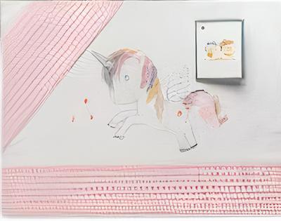 Gamberritos bedbumper Unicorn junior 60 x 120 cm katoen