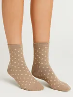 Dames sokken 1-pack - Dots - Vrolijke en leuke dames sokken met stippel print - DSS17094859 - Zwart - DSS17094859 - DSS17094859 - DSS17094859 - thumbnail