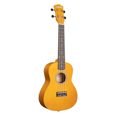 Cascha CUC105S concert ukelele set geel