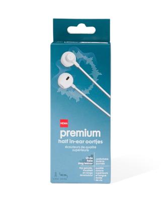 HEMA Oortjes half in-ear premium wit