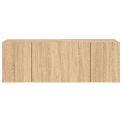 Tv-meubels 2 st wandgemonteerd 60x30x41 cm sonoma eikenkleurig