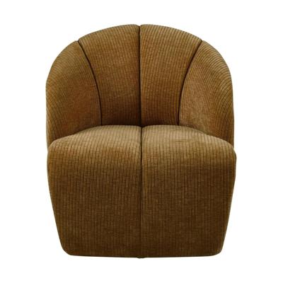 Woood Mojo fauteuil rib Honinggeel Woood Mojo fauteuil rib Honinggeel