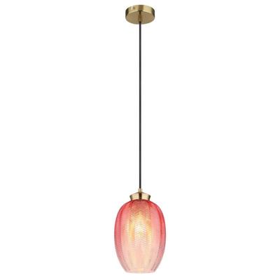 Globo HanglampJessica met roze glas Ø 18cm - 15898H2