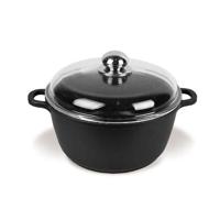 Maestro MR-4628C Pan met deksel 28 cm 5,8 l Zwart - thumbnail
