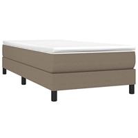 Boxspring met matras stof taupe 100x200 cm - thumbnail