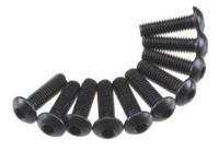 M3x10mm Hex Socket Button Head (Black) (10pcs) (AXA115) - thumbnail