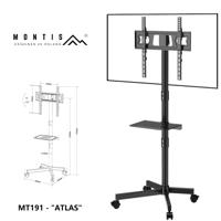 Montis Mobilny uchwyt do TV - MT191 ATLAS 152,4 cm (60") - thumbnail