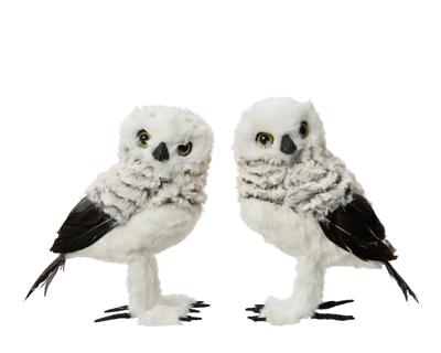 Uil kunstbont l11b8h16 cm grijs a2 kerst Decoris - Decoris Uil kunstbont l11b8h16 cm grijs a2 kerst Decoris - Decoris