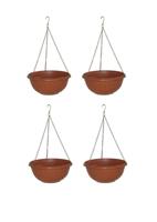 HANGENDE PLANTENBAK BLOEMPOT MET KETTING diameter 20cm-set 4 stuks - thumbnail