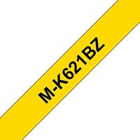 Brother M-K 621 Labeltape Tapekleur: Geel Tekstkleur: Zwart 9 mm 8 m - thumbnail