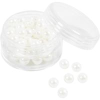 Creativ Company Waskralen, d 6 mm, gatgrootte 1,9 mm, parelmoer, 65 stuk/ 1 doos - thumbnail