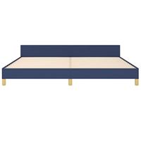 Bedframe zonder matras stof blauw 200x200 cm - thumbnail
