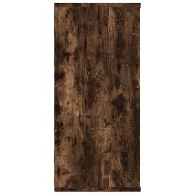 Boekenkast/dressoir 66x30x98 cm bewerkt hout gerookt eikenkleur