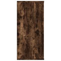 Boekenkast/dressoir 66x30x98 cm bewerkt hout gerookt eikenkleur - thumbnail