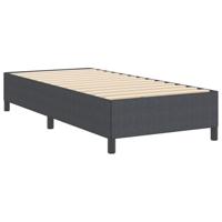 Bedframe Donkergrijs 100 x 200 cm Katoenen stof - thumbnail