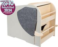 Small Foot - houten speelgoedbox olifant op wielen met zitplek - thumbnail