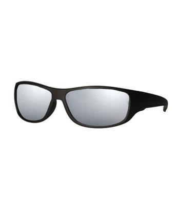 Spectrum zonnebril mat zwart zilver glas