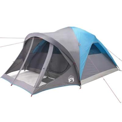 Tunneltent 6-persoons waterdicht blauw Tunneltent 6-persoons waterdicht blauw