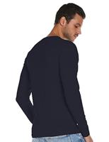 Jack and Jones T-shirt Lange Mouwen Navy C-Neck Casual - thumbnail