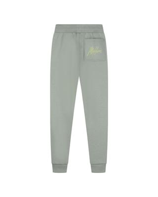 Malelions Zomer sweat broek jongens - agave groen - Signature - gestreept