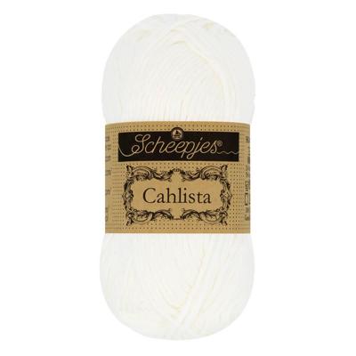 Scheepjes Cahlista 50g - 106 Snow White - Haakgaren / Breigaren