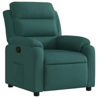 Fauteuil verstelbaar stof donkergroen - thumbnail