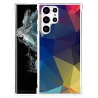 Samsung Galaxy S22 Ultra Shockproof Case Polygon Dark - thumbnail